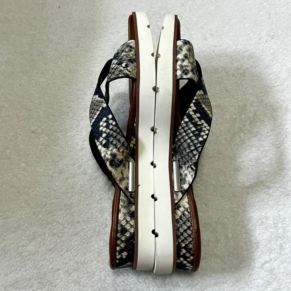 Franco Sarto Darious Snake Print Slide Sandals - Size 8 - Picture 6 of 9